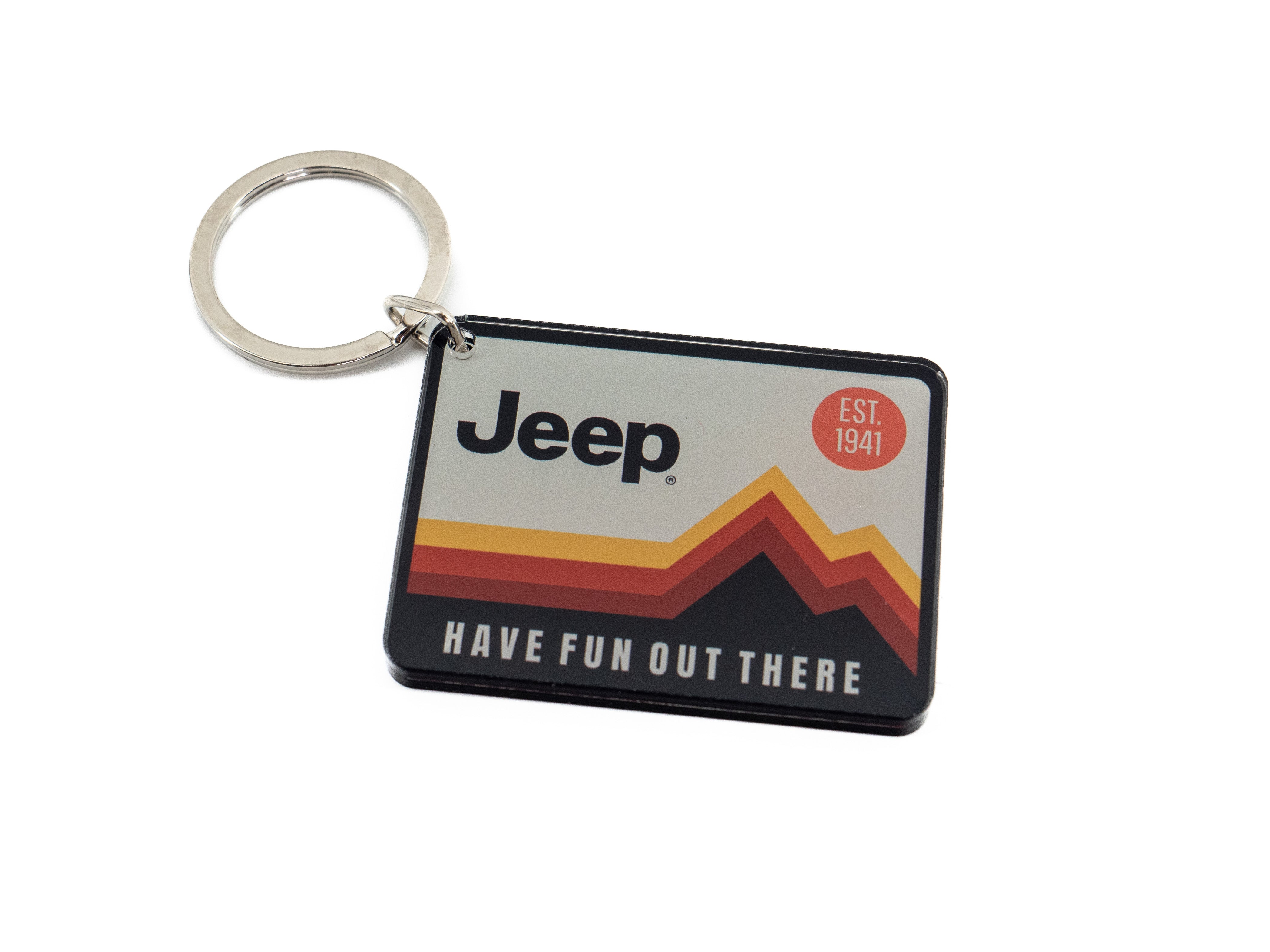Keychain - Jeep Have Fun Out There (Acrylic)