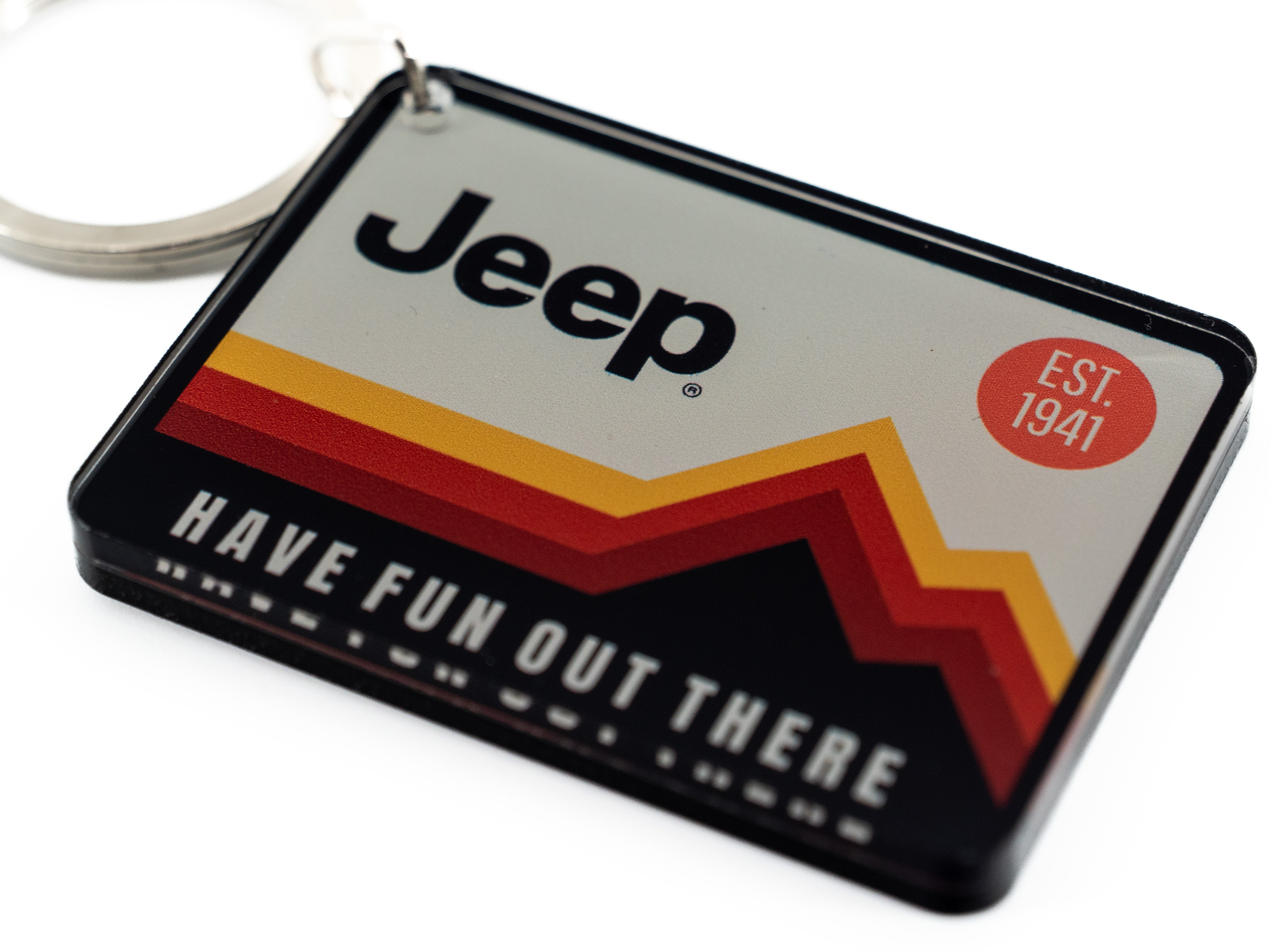 Keychain - Jeep Have Fun Out There (Acrylic)