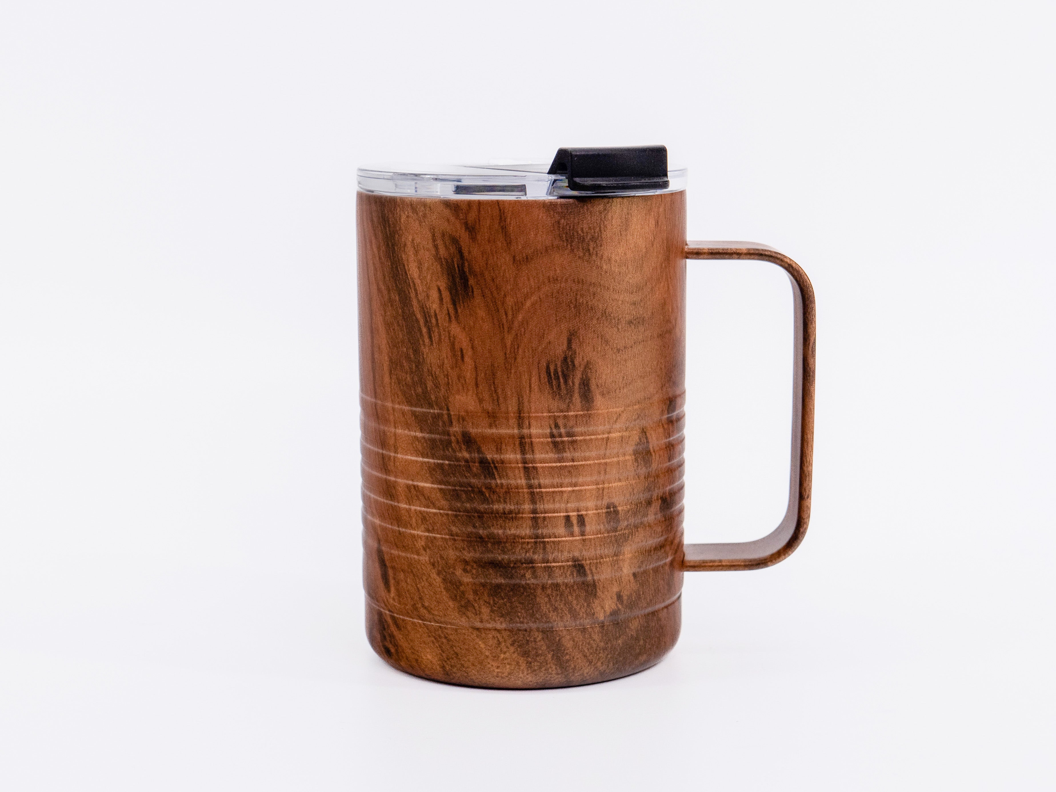 Jeep Patriot Coolers 16oz Stainless Steel Insulated Mug with Handle - Woodgrain