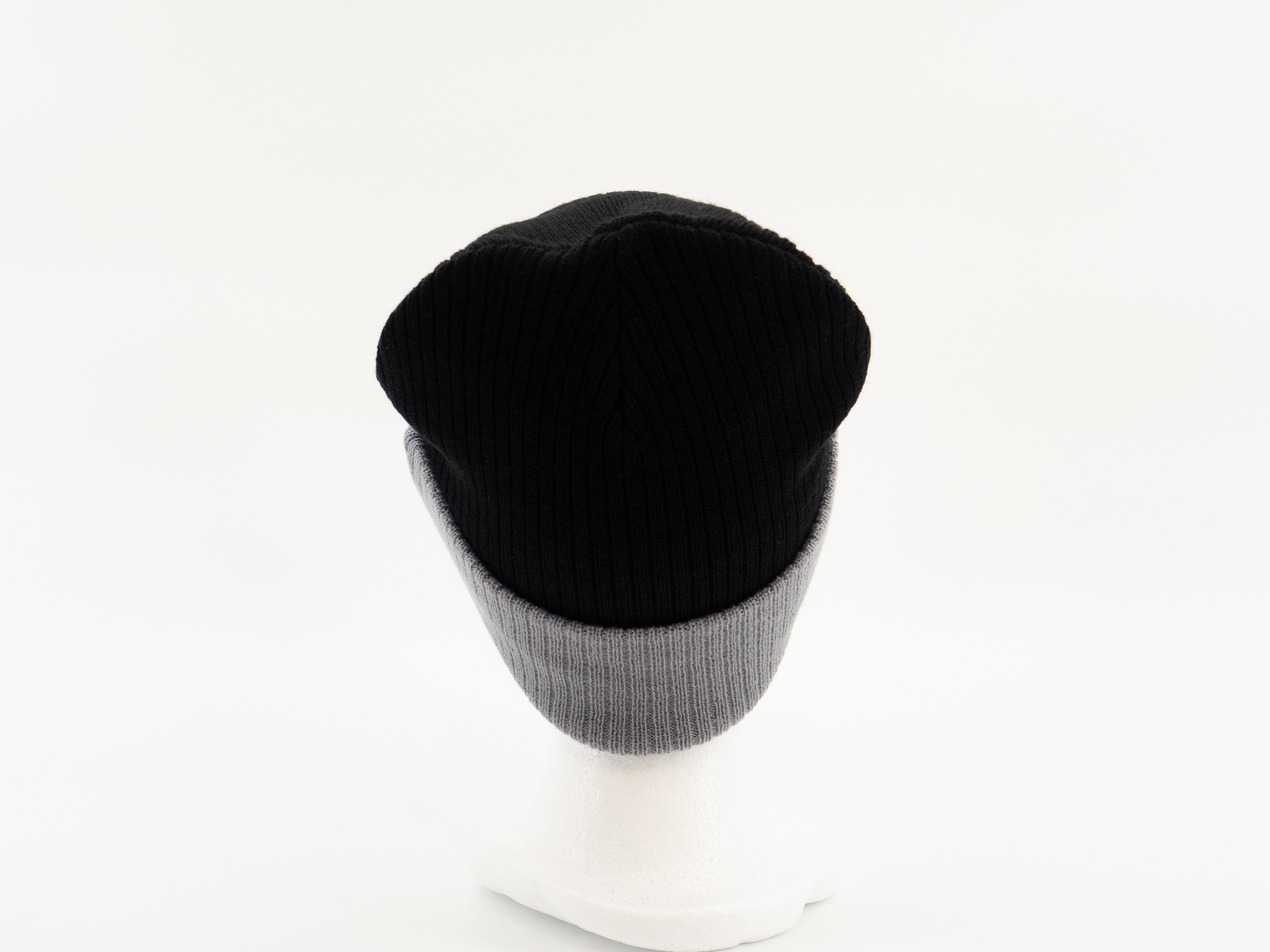 KNIT FLIP BEANIE BLA