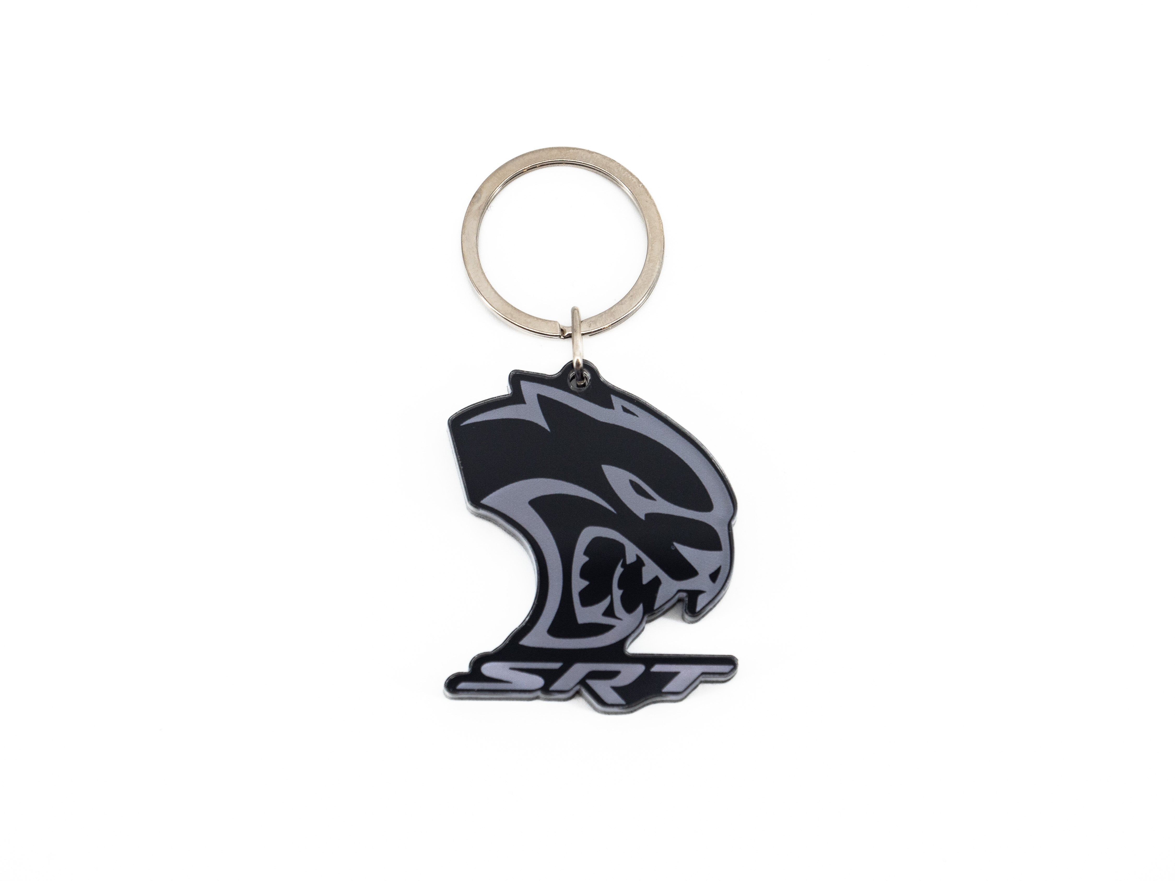 Dodge SRT Hellcat Acrylic Keychain Black
