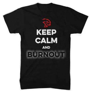 Dodge SRT Hellcat “Keep Calm and Burnout” T-shirt Large